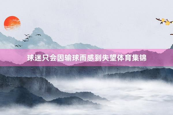 球迷只会因输球而感到失望体育集锦