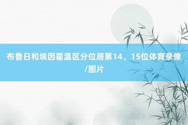 布鲁日和埃因霍温区分位居第14、15位体育录像/图片